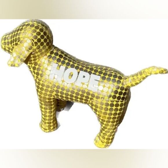 VICTORIA SECRET PINK Plush Stuffed Animals Gold Hope Dog and Pink Nation Dog - Picture 4 of 14